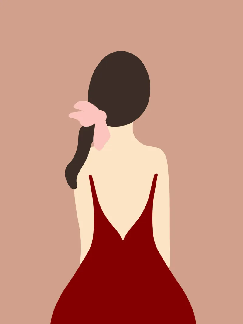 Minimal figure 02 canvas with Floater frame by Little Dean