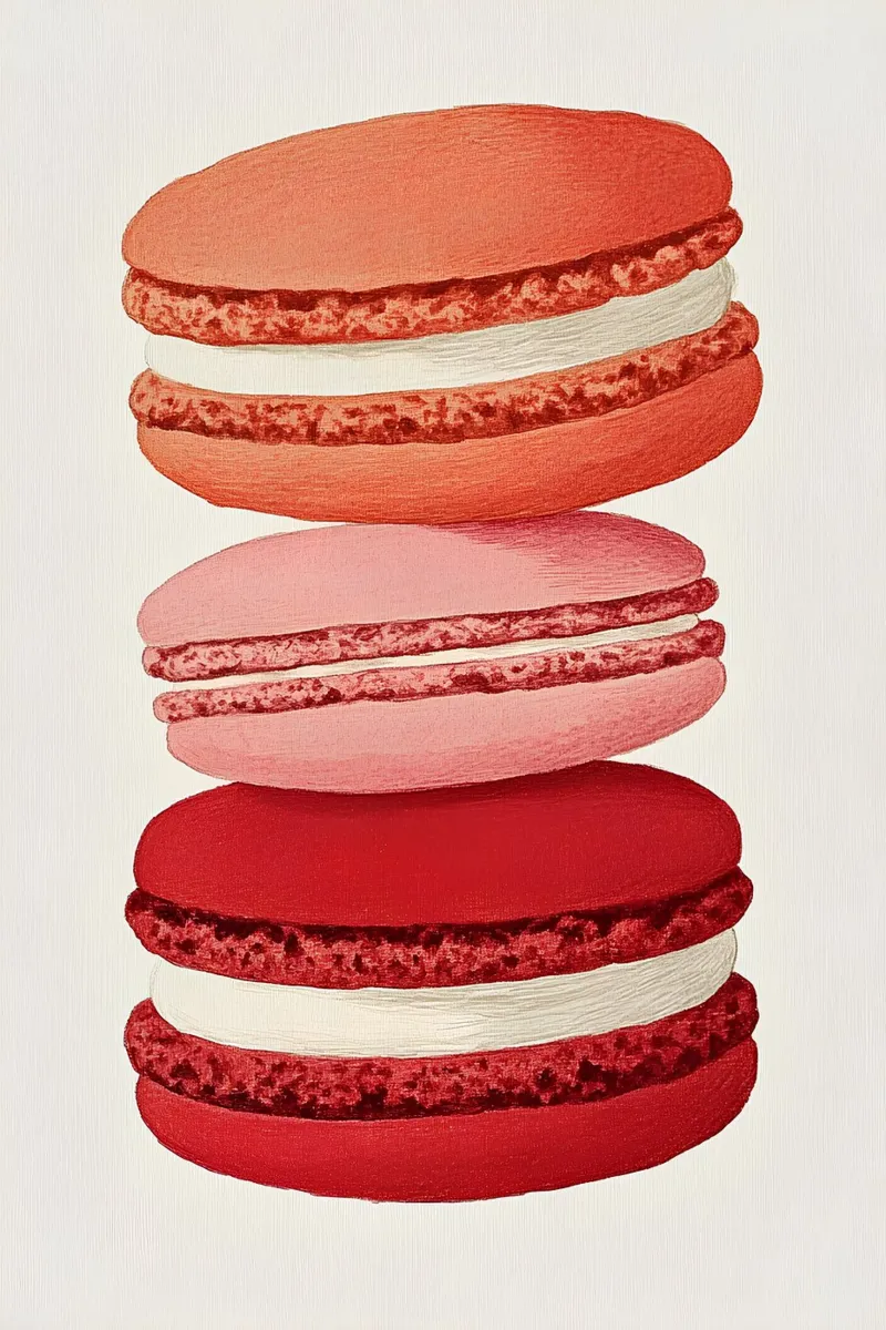 Macarons canvas met Baklijst van Curious Canvas