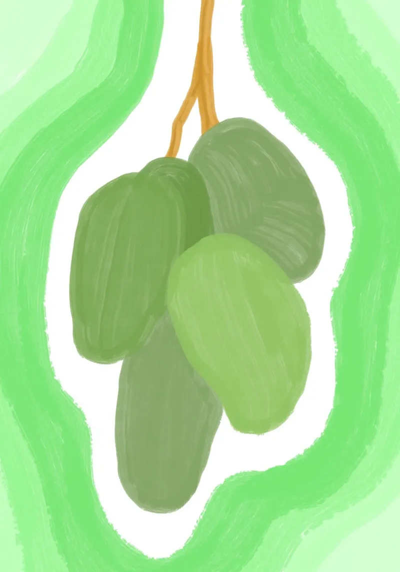 Vernice verde mango poster da galihstudio