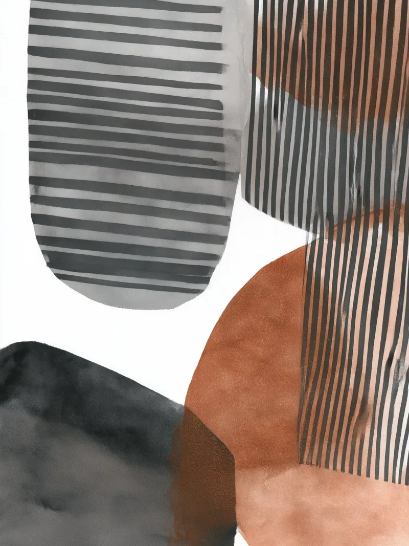 Terracotta Lines poster da Seed & Signal