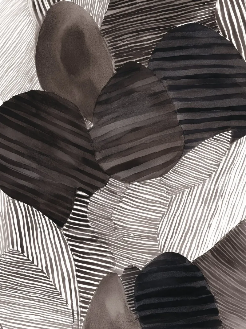 Echoed Forms 4 canvas with Floater frame by Seed & Signal