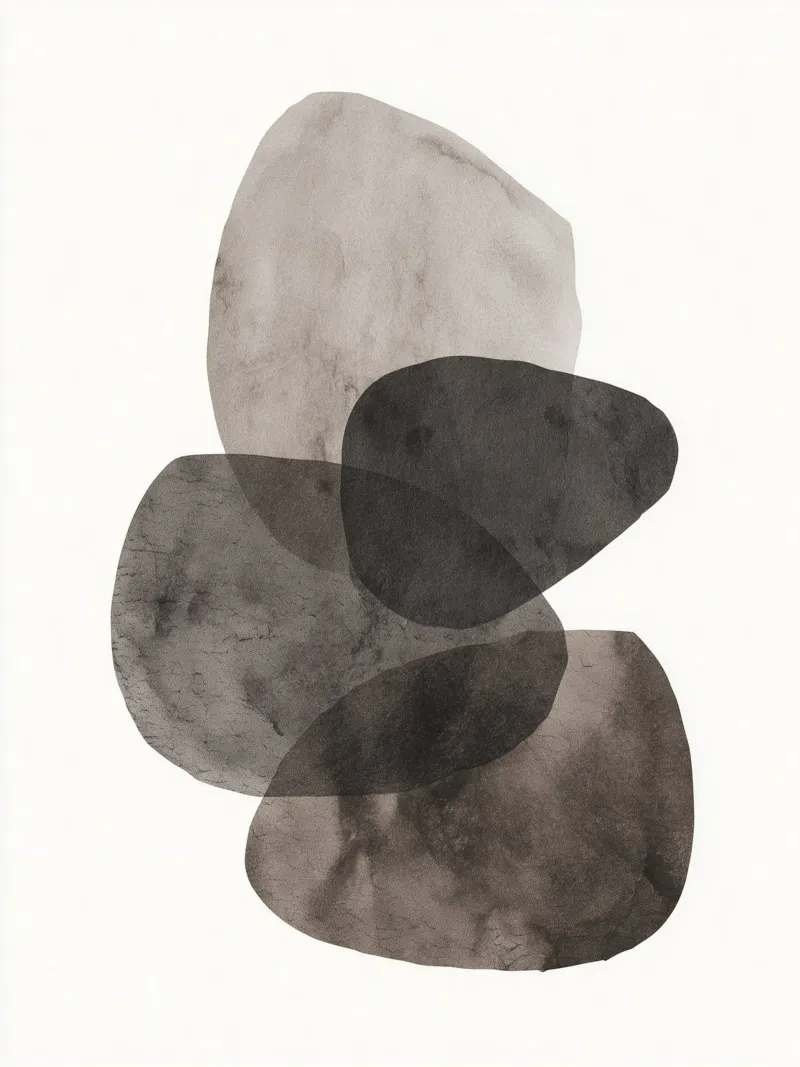 Serene vorm canvas met Baklijst van Seed & Signal