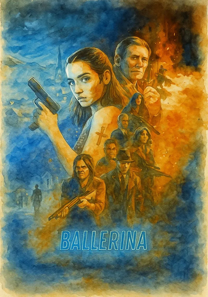 Ballerina Film riverniciatura tela con Cornice a cassetta da joexs