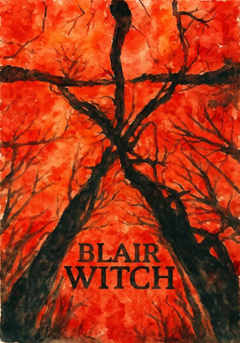 Blair Witch Films herschilderen canvas met Baklijst van joexs