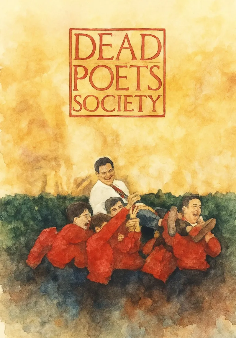 dead poets society Film Riverniciatura tela con Cornice a cassetta da joexs