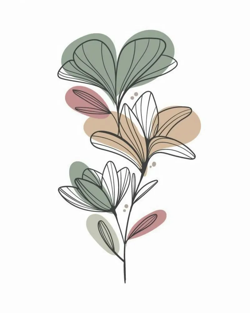 flower leaf color poster da Good days