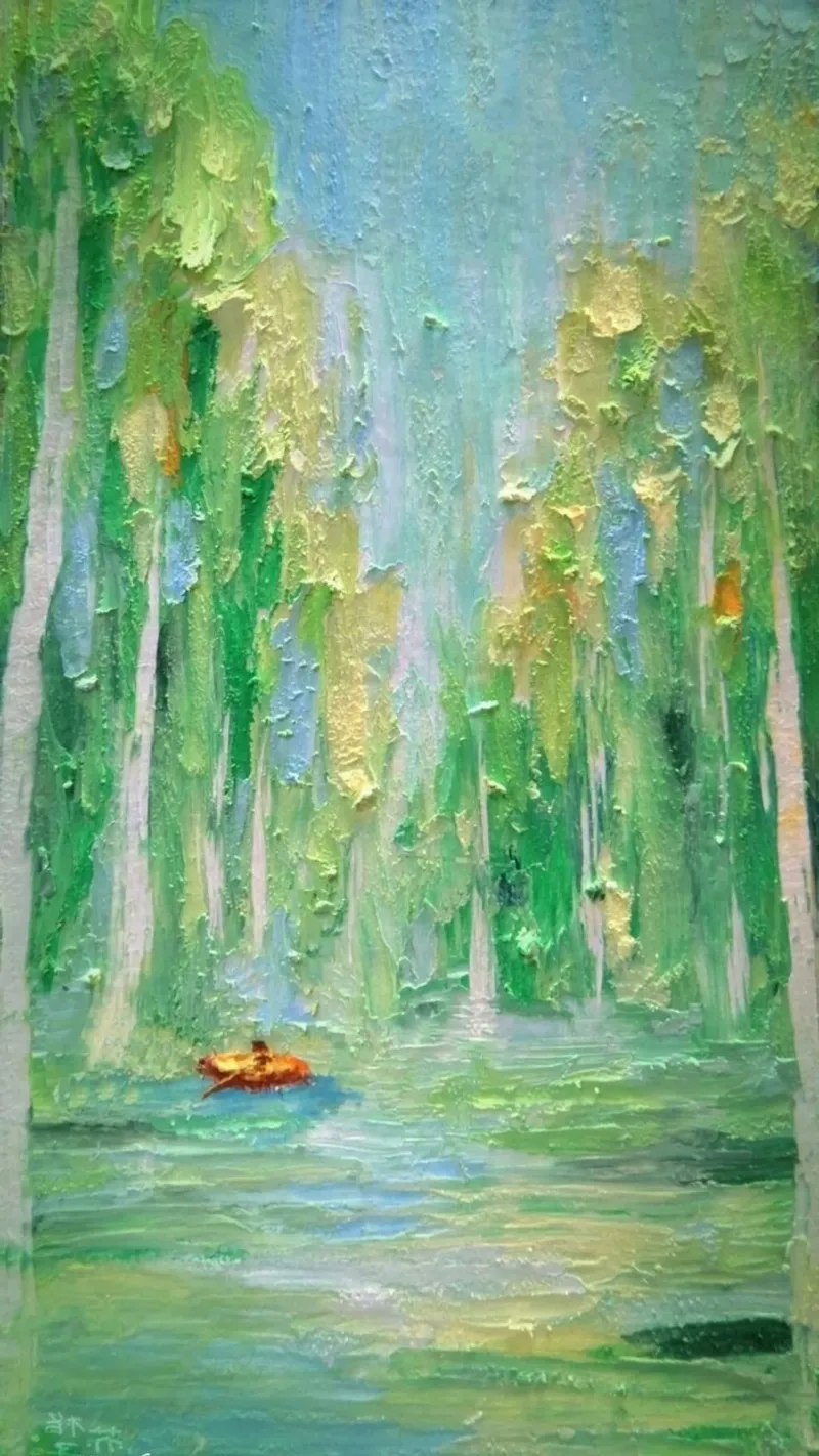 art green lake poster da kichin