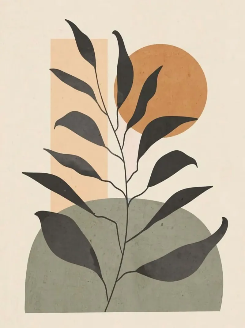 shape branch moon canvas with Floater frame by kichin