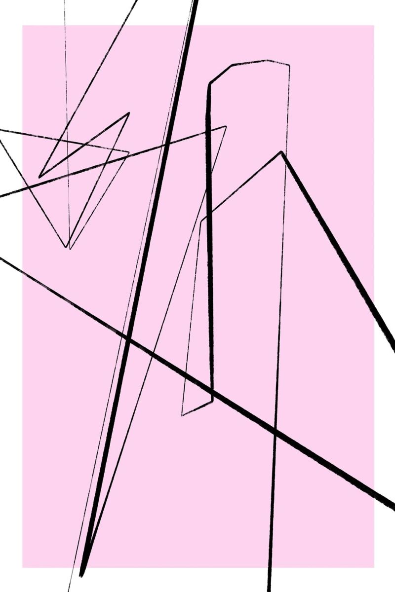 Angular Lines No 4 canvas van treechild