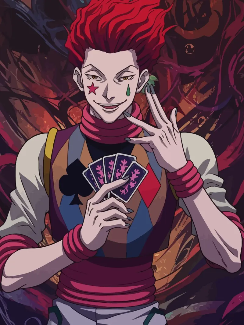 Hisoka Hunter X Hunter canvas met Baklijst van Dumery Art