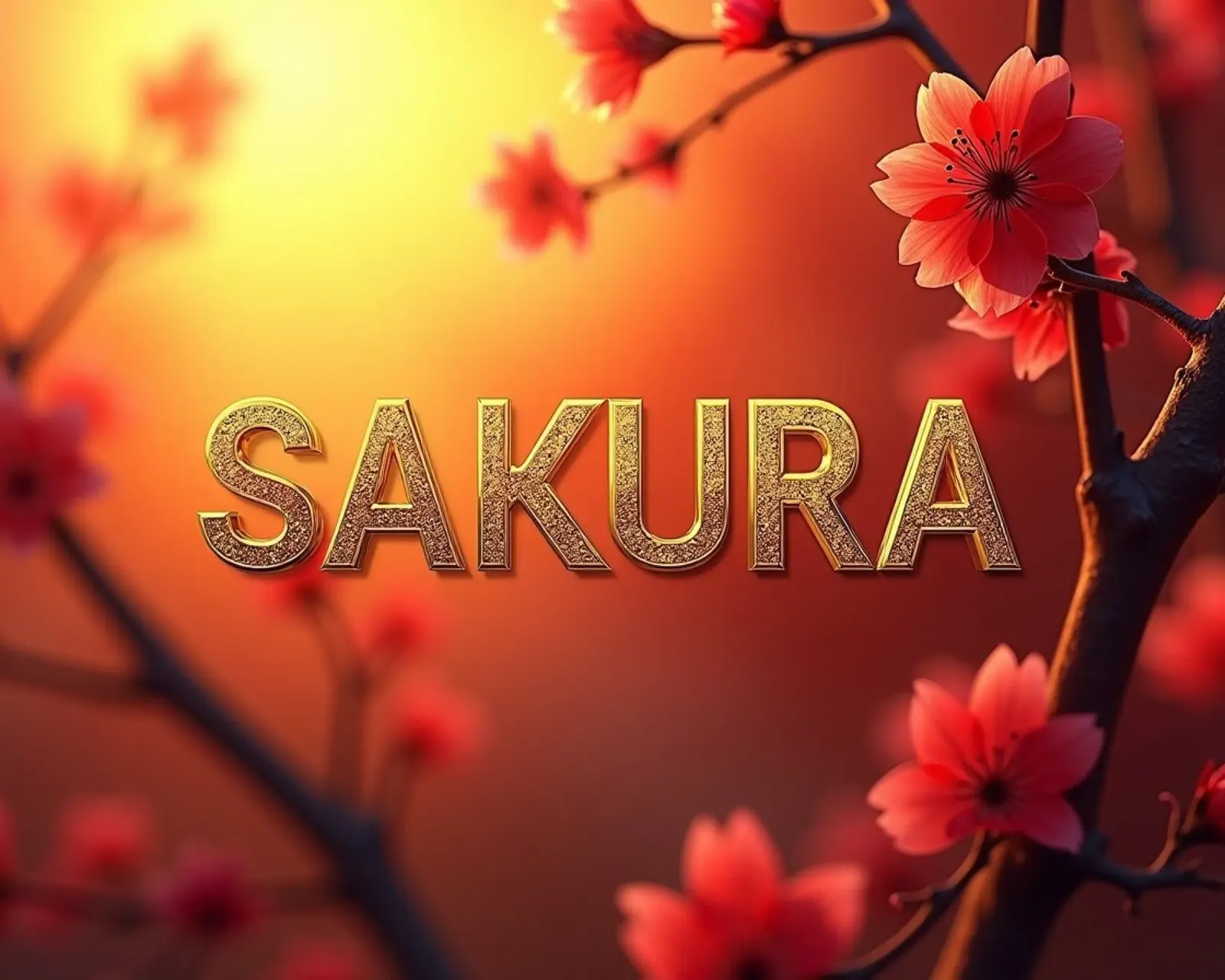 SAKURA - Il fiore di ciliegio tela con Cornice a cassetta da CASTILO