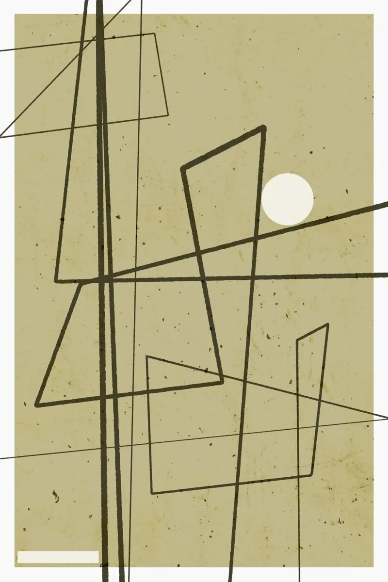 Angular Lines No 9 Alu-Dibond von treechild