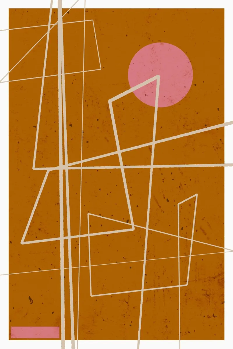 Angular Lines No 10 Leinwand von treechild