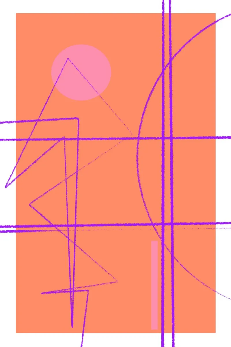 Angular Lines No 11 canvas by treechild