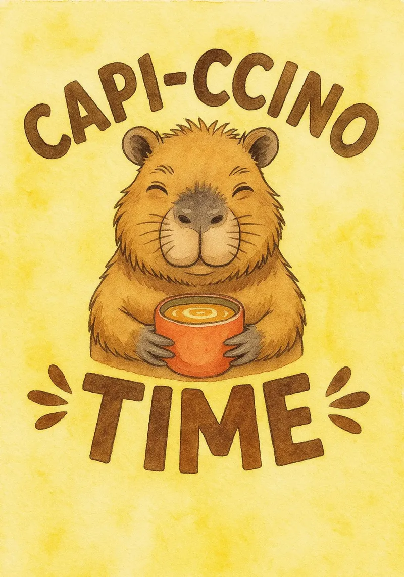 capiccino time poster da cepeducks