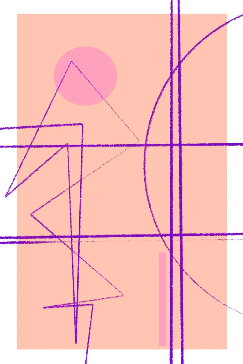Angular Lines No 14 Alu-Dibond von treechild