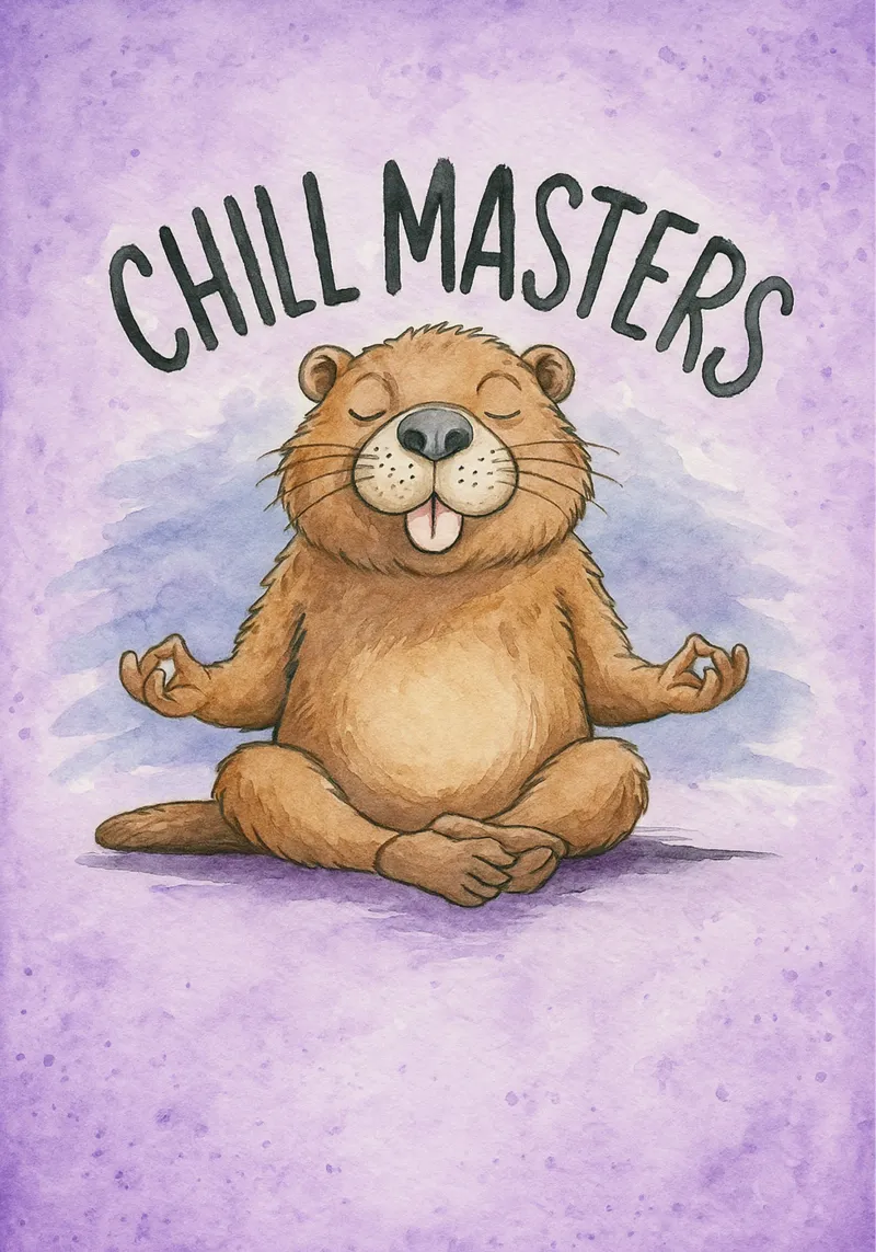 capibara chill master poster da cepeducks
