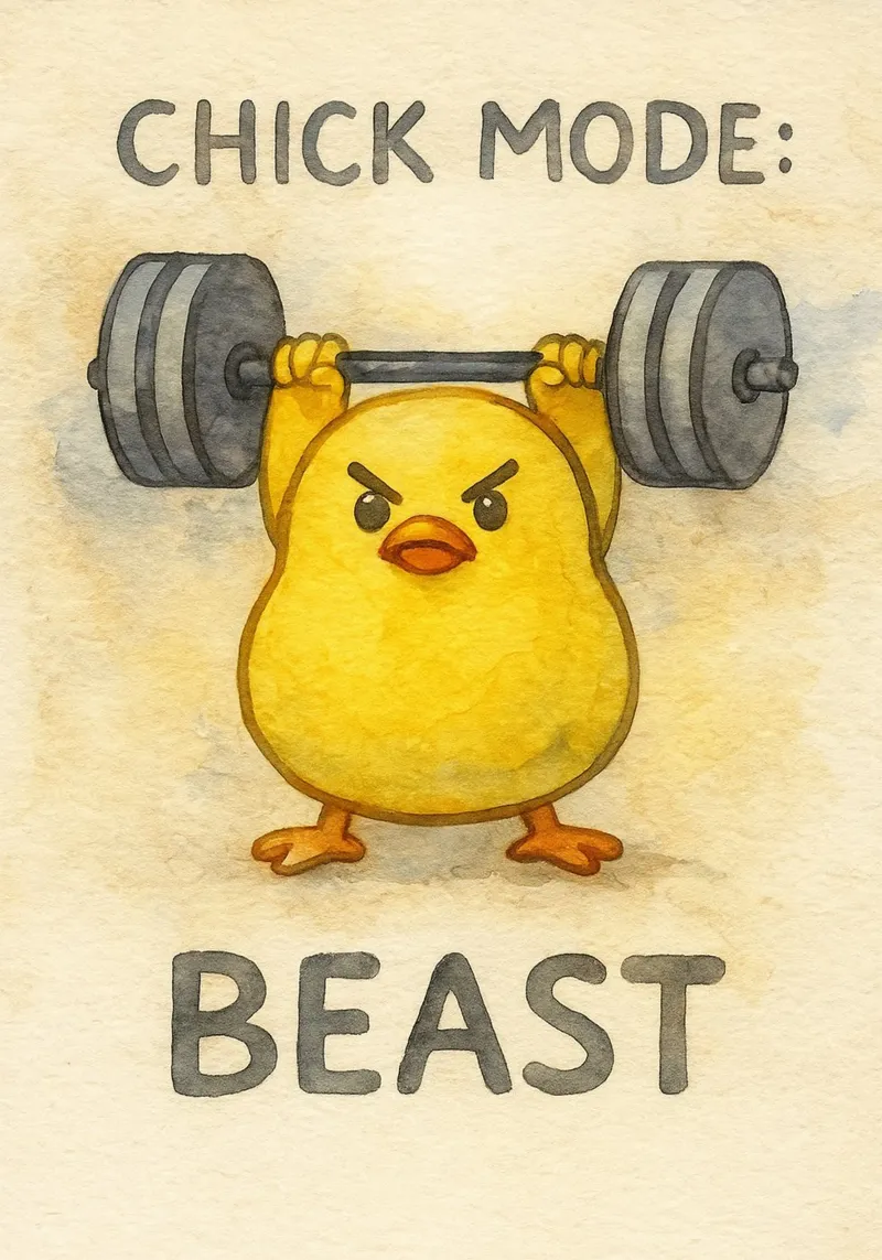 chick mode beast funny duck Leinwand mit Schattenfugenrahmen von cepeducks
