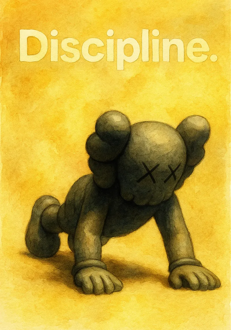 discipline grappige pop canvas met Baklijst van cepeducks
