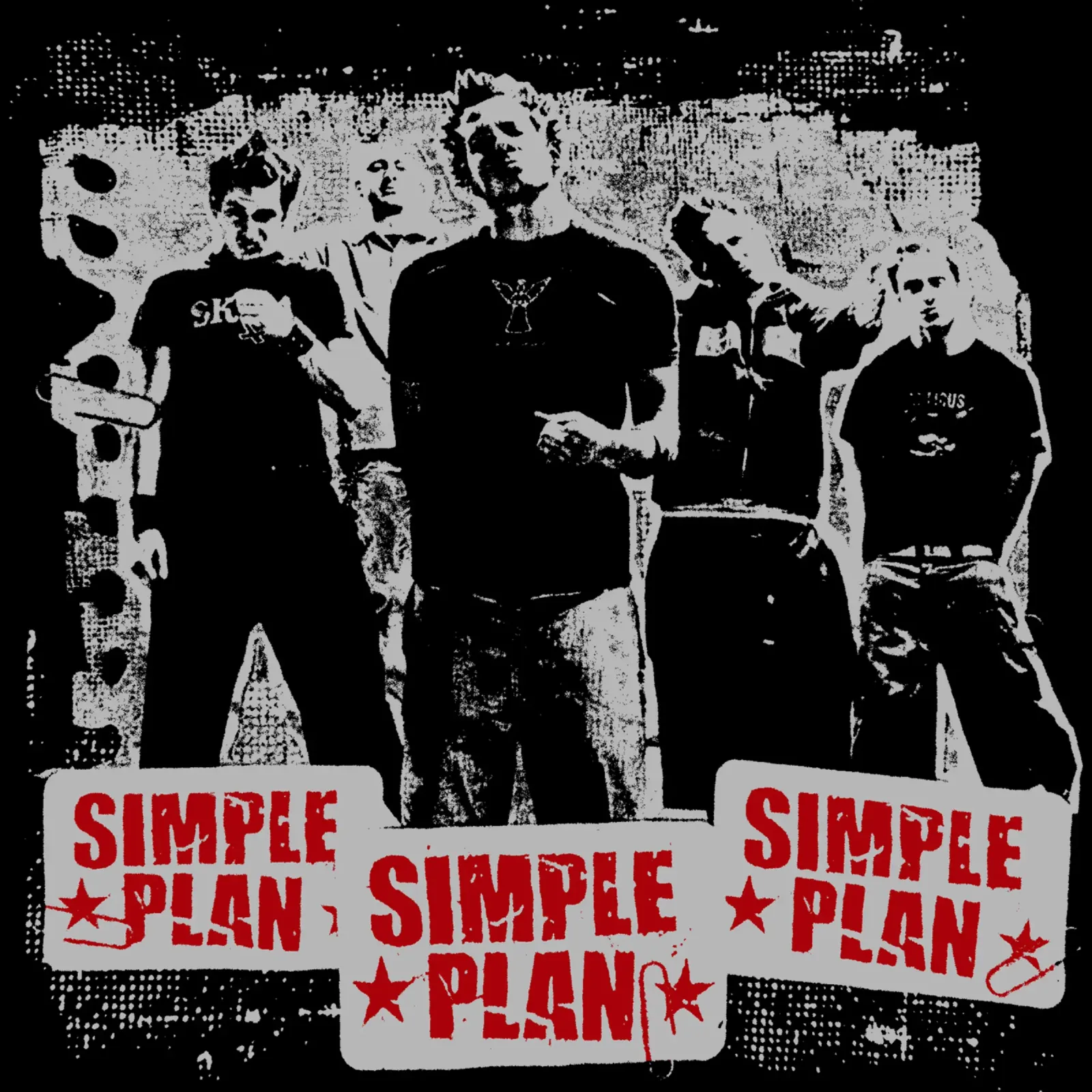 Silhouette Rock Simple Pan poster con telaio in plastica da skurtow