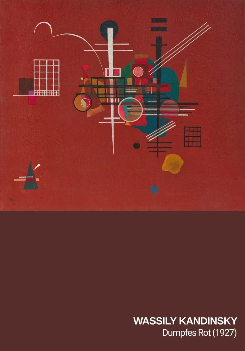 KANDINSKY - poster tela con Cornice a cassetta da the red studio