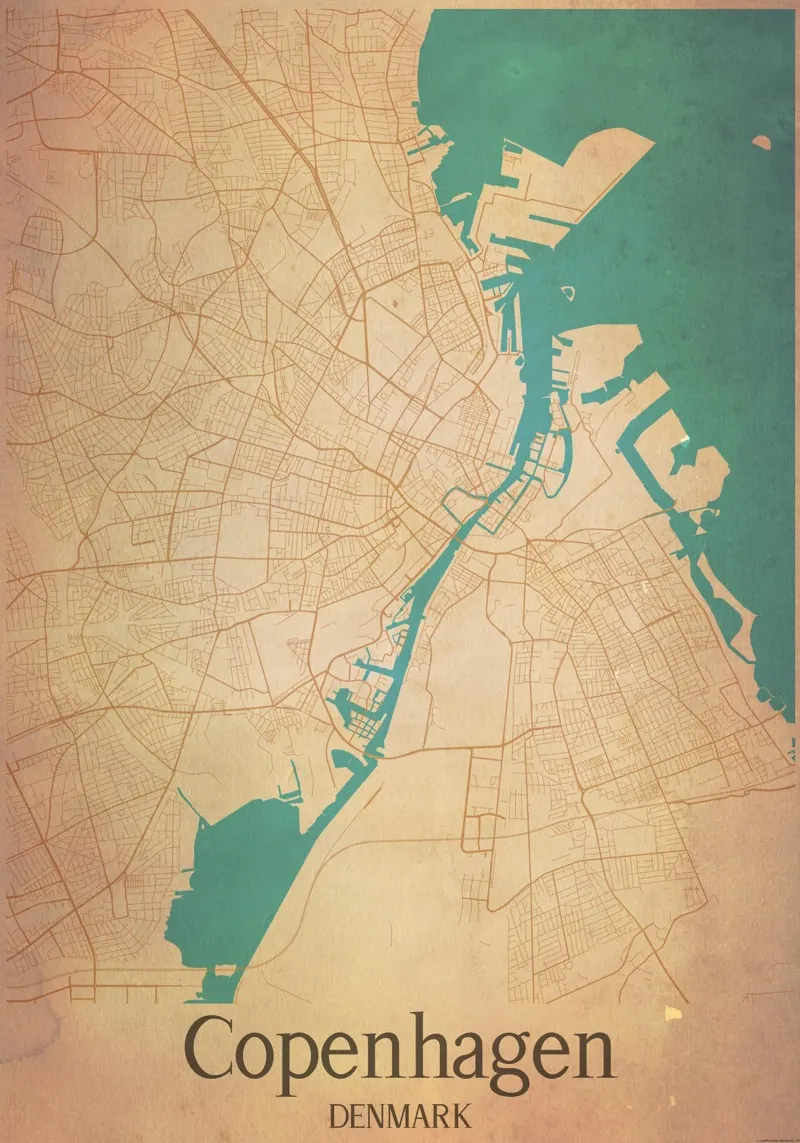 Copenhagen DENMARK poster da WorldPrint
