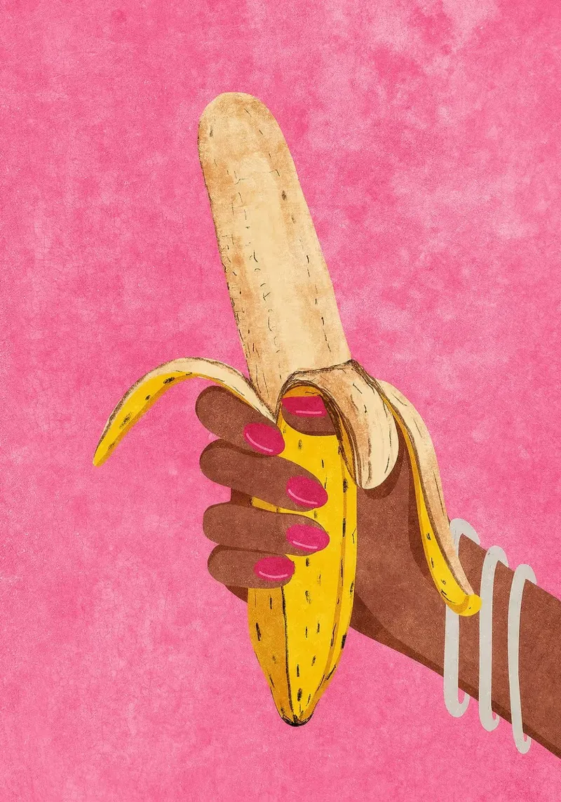 Banana poster da mesa