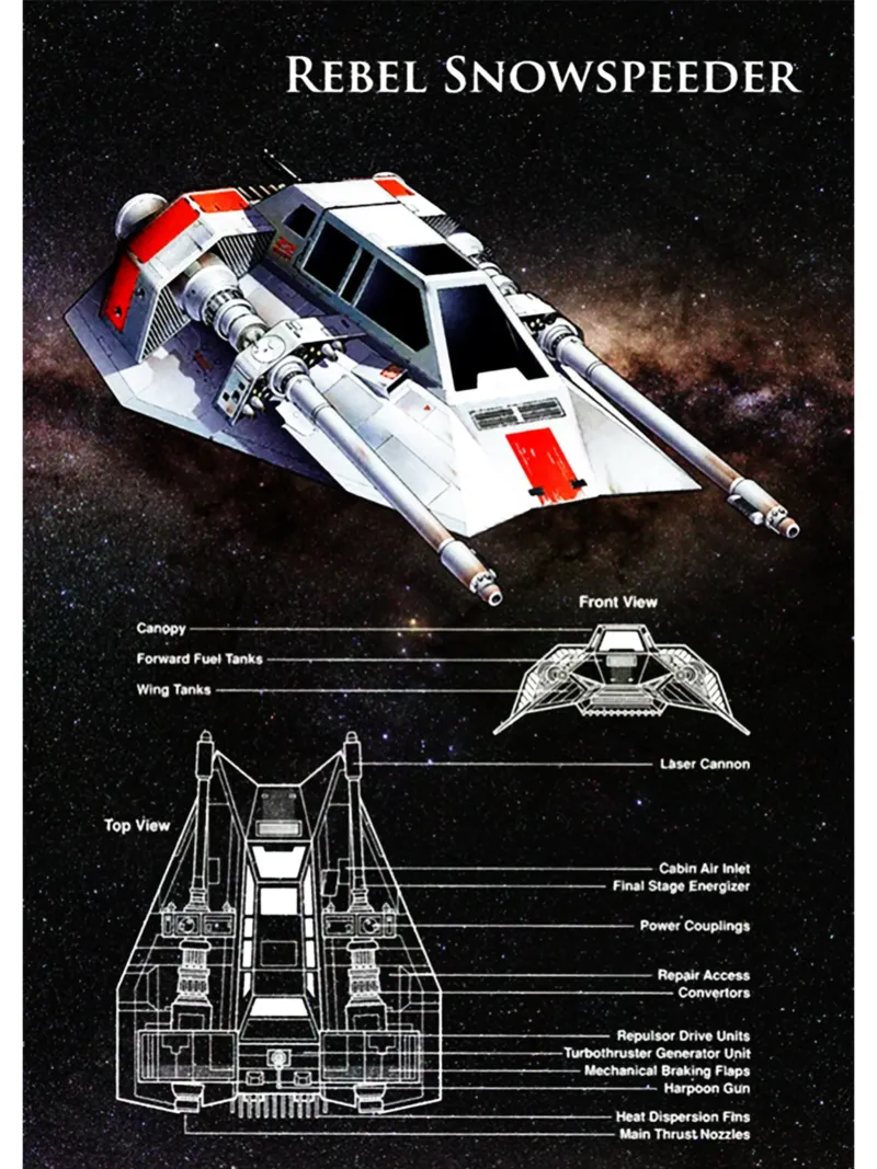 Maglietta classica Rebel Snowspeeder poster da jamsa_ve