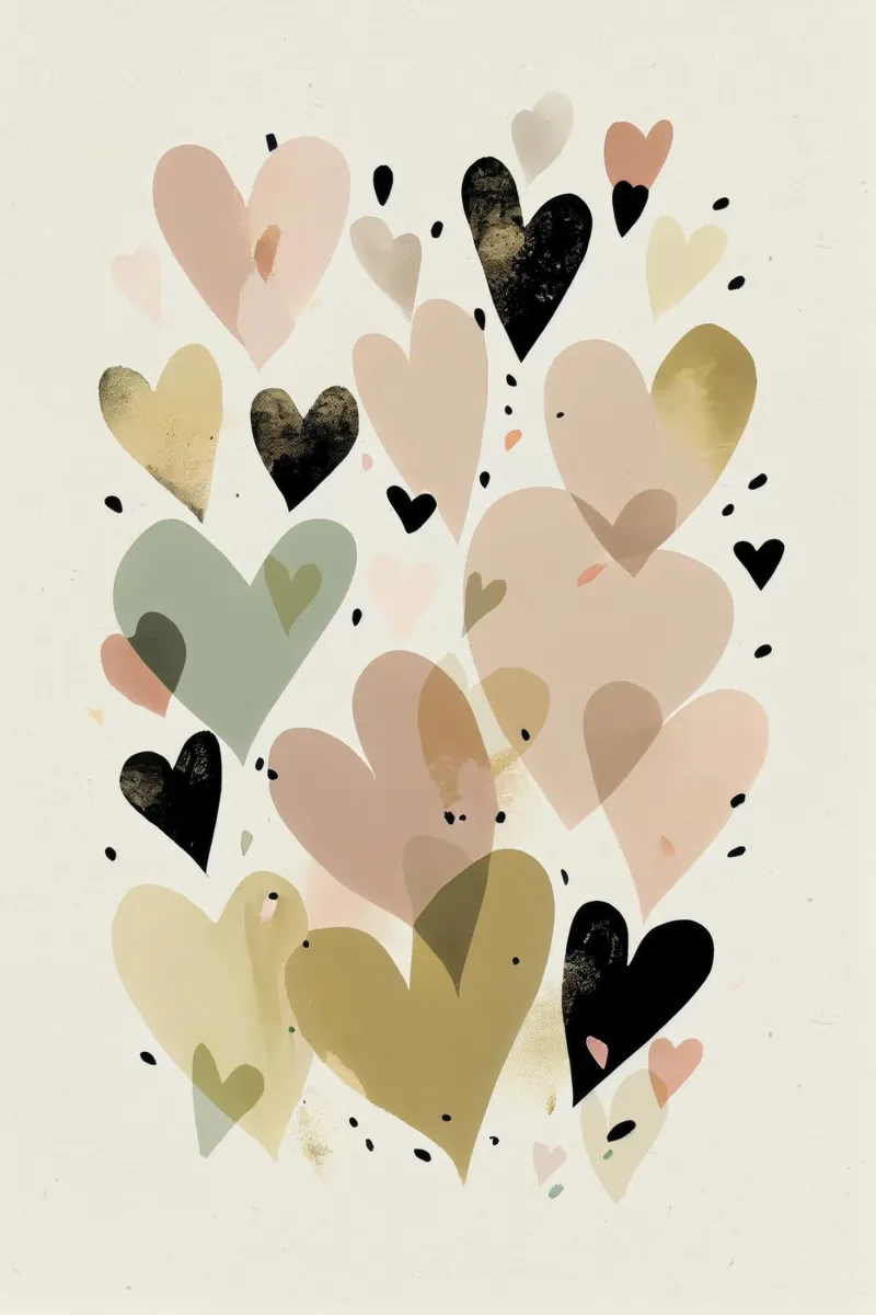 Pastel Hearts pellicola backlit da treechild