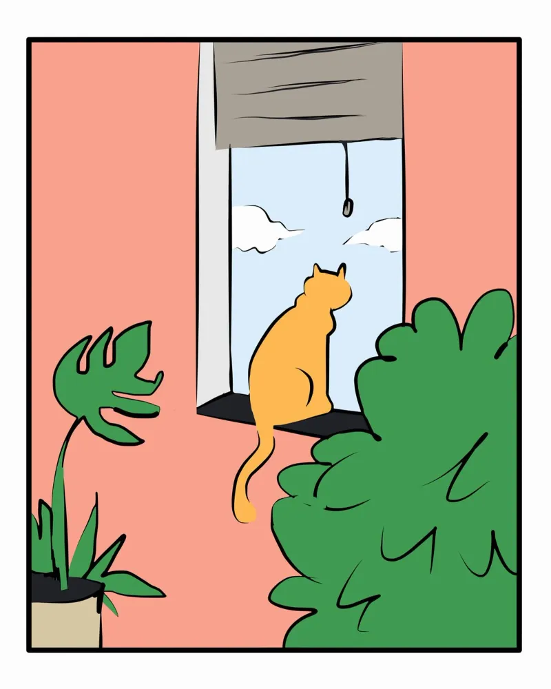 Studio del gatto poster da Little Dean