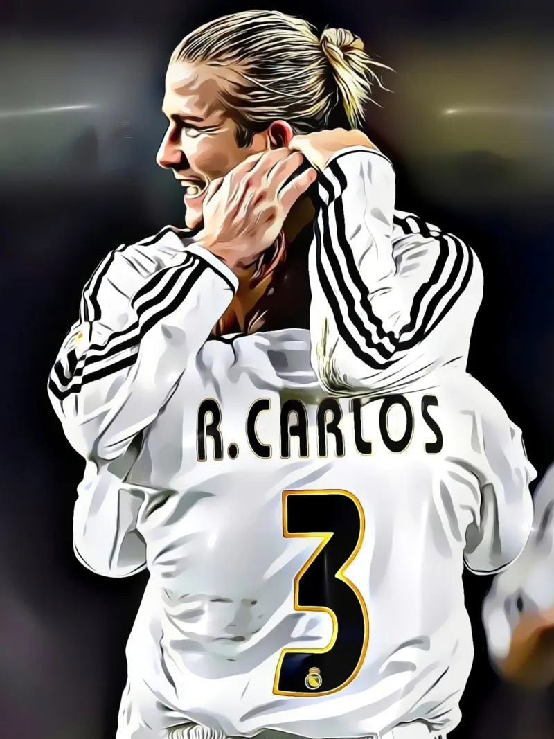 Le icone del Real Madrid: Beckham e Carlos festeggiano poster da dark eagle