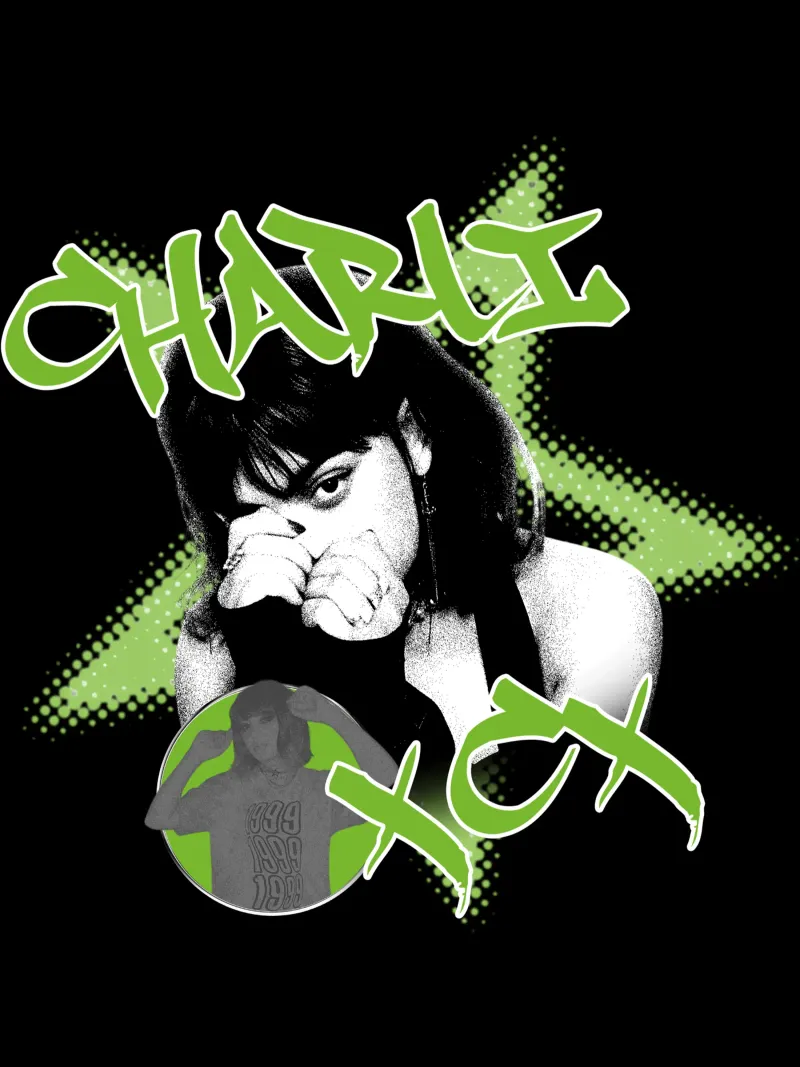Maglietta Charli Xcx Classic tela con Cornice a cassetta da kamy.store11