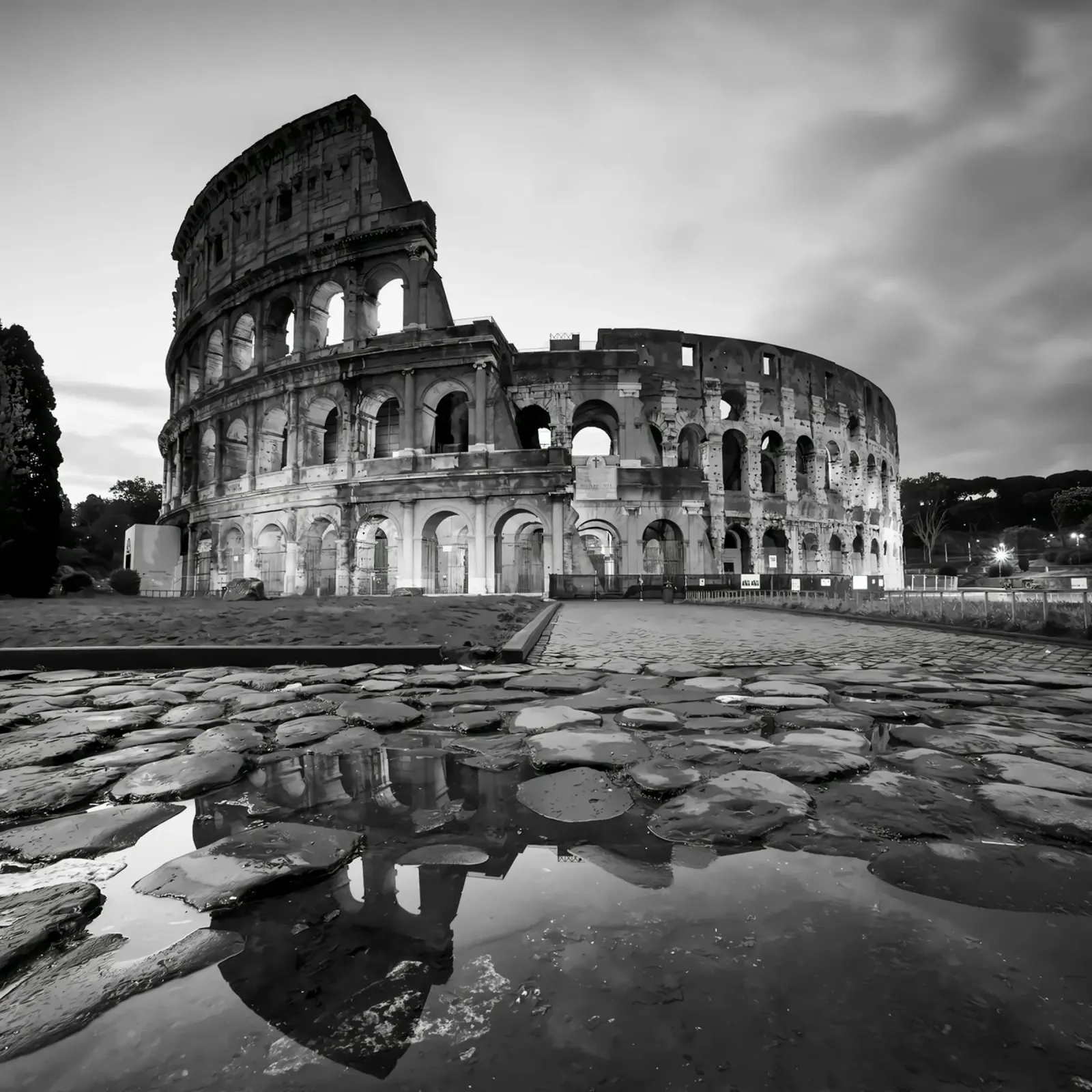 Il Colosseo, Roma tela con Cornice a cassetta da mary shop
