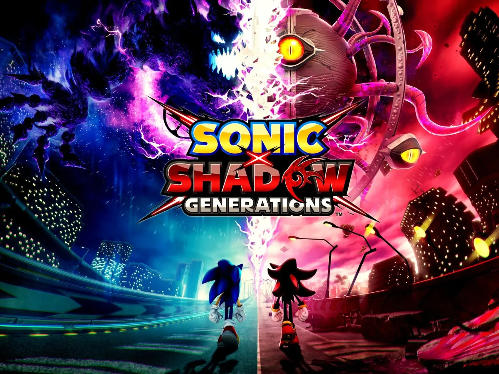 Sonic Shadow Generations tela con Cornice a cassetta da Musadad Shop