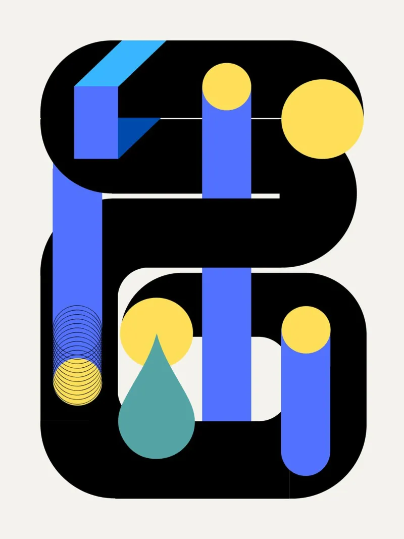Geometrical build 03 poster by Little Dean