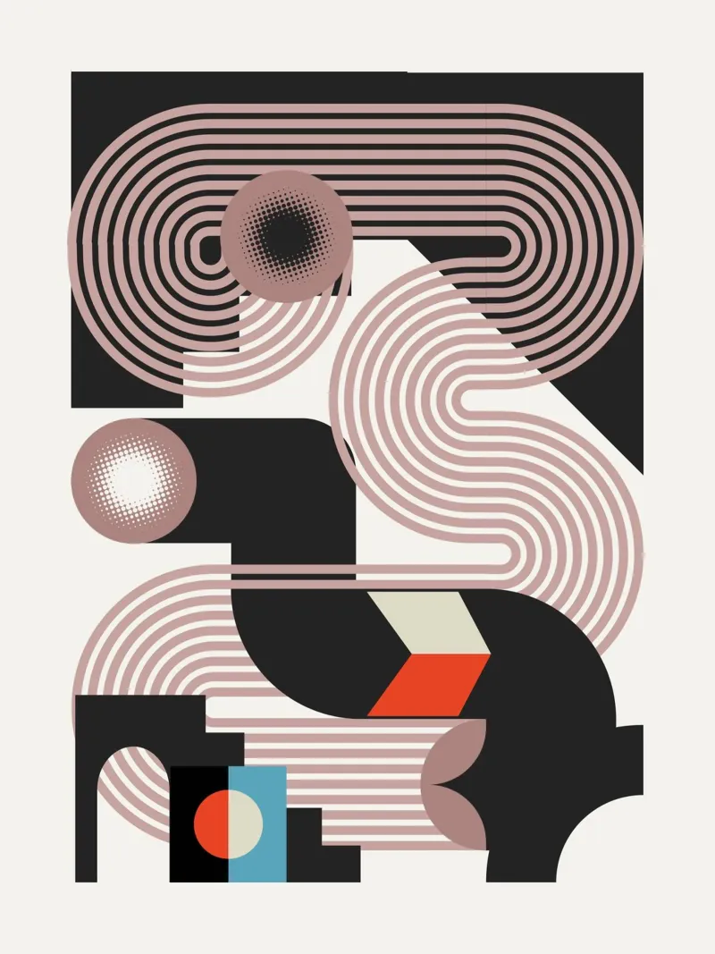 Geometrical build 04 poster by Little Dean