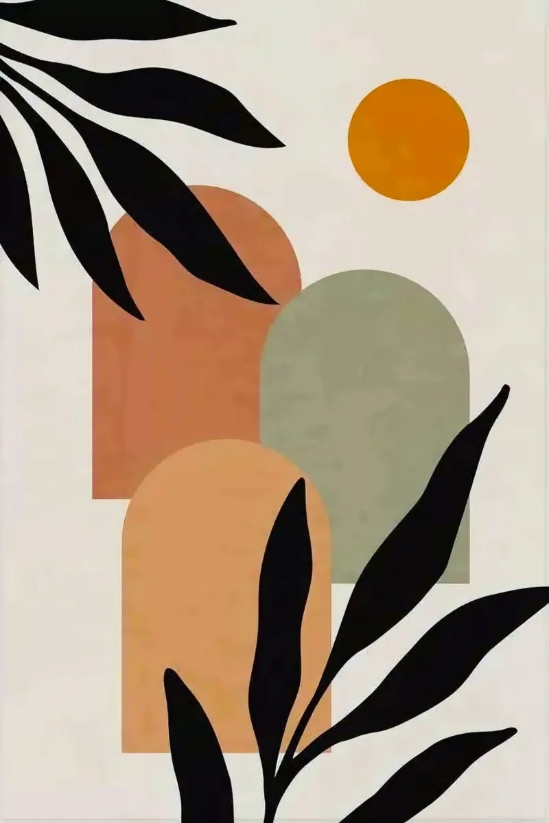 window shape branch poster con telaio in plastica da chaodays