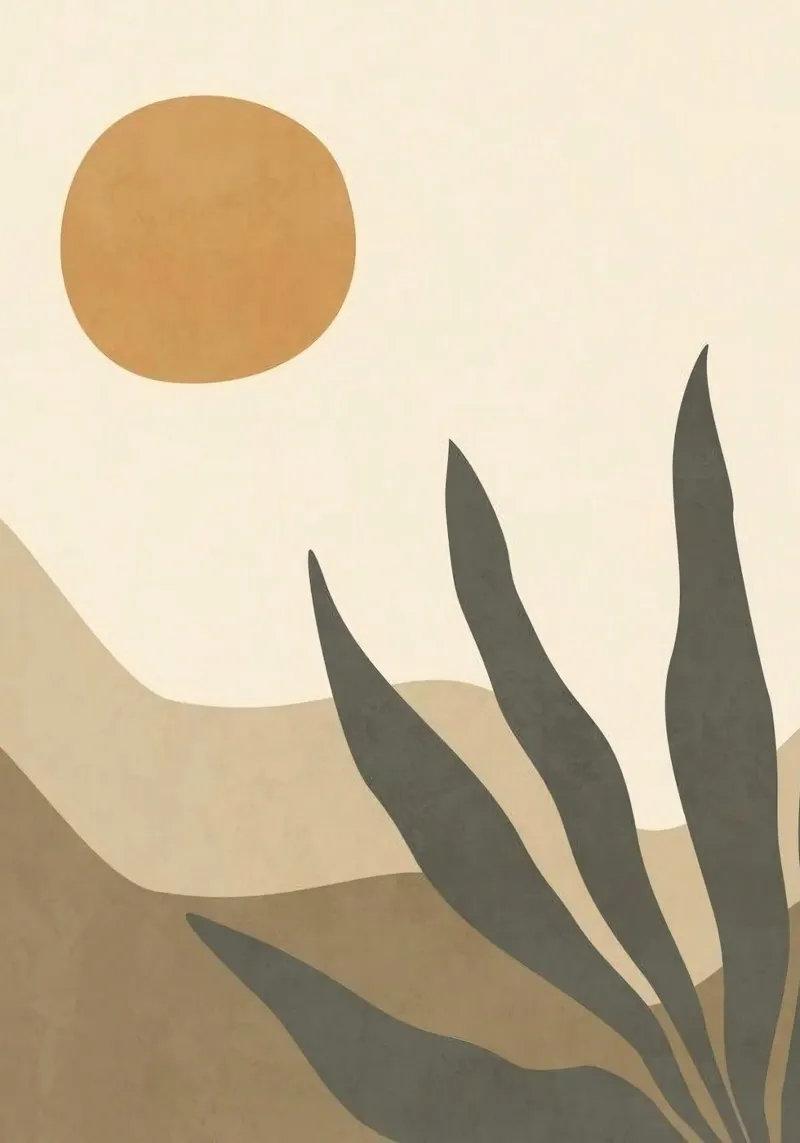 shape wave nature poster con telaio in alluminio da chaodays