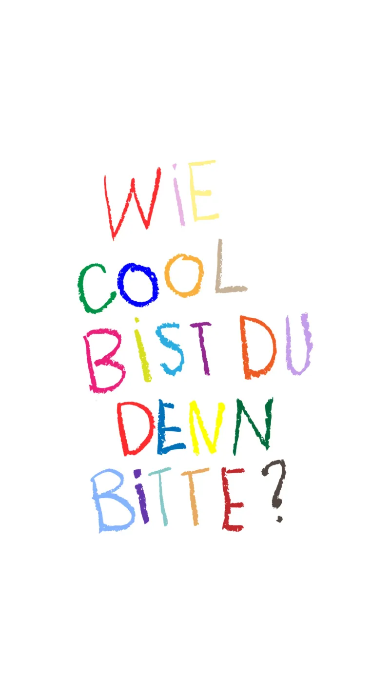 How cool are you please - colourful canvas by Brushmeetspaper