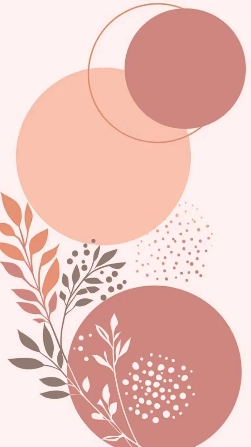 circle branch pink gradient poster da throme