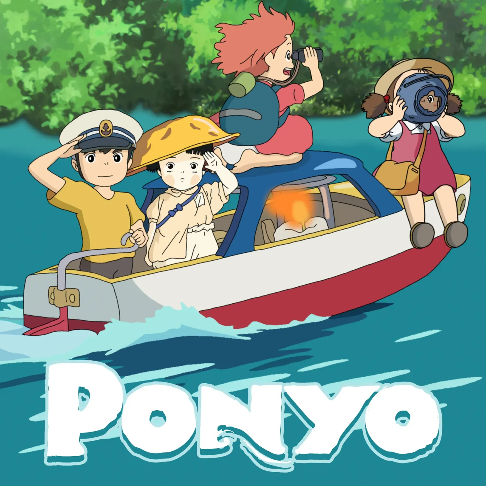 Maglietta classica Ponyo And Friends poster da sophielouise.designs