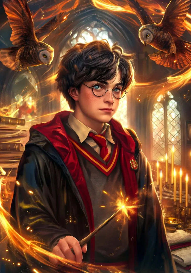 Harry Potter poster da Voxel Visionaries