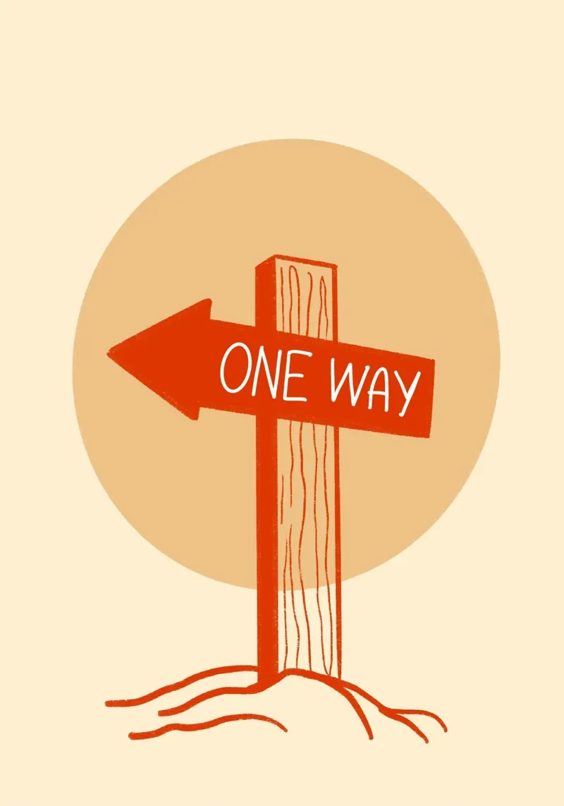 One Way Christelijke Kunstdruk, Jezus Kunst canvas met Baklijst van vintagepod