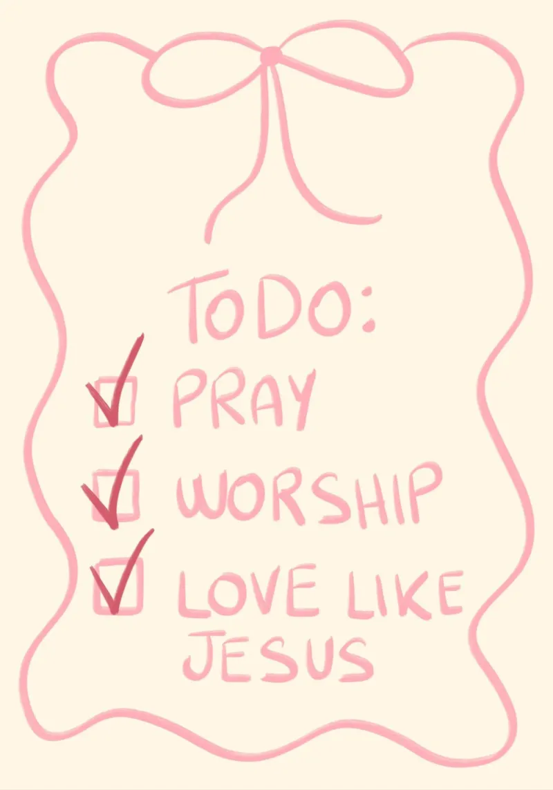 Lista delle cose da fare per i cristiani, Pregare, adorare, amare poster da vintagepod
