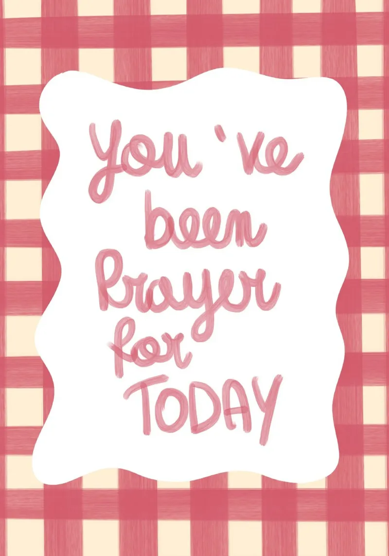 You've Been Prayed For Today Impresión artística lienzo con Marco flotante de vintagepod