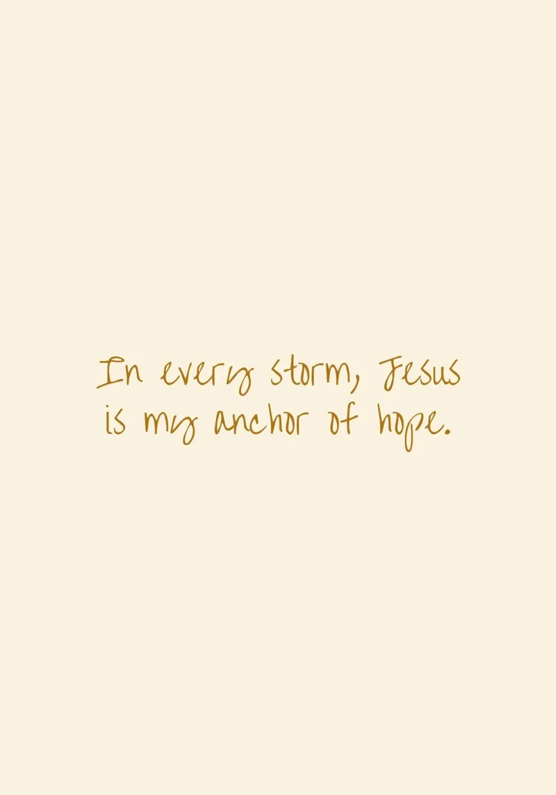 Jesus Is My Anchor of Hope - Art Print canvas with Floater frame by vintagepod