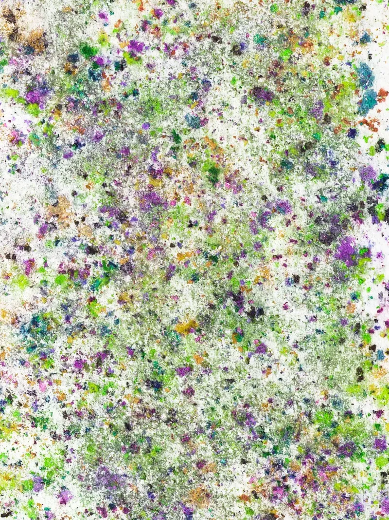Abstract Artwork Colorful #5 canvas with Floater frame by kathrinmay