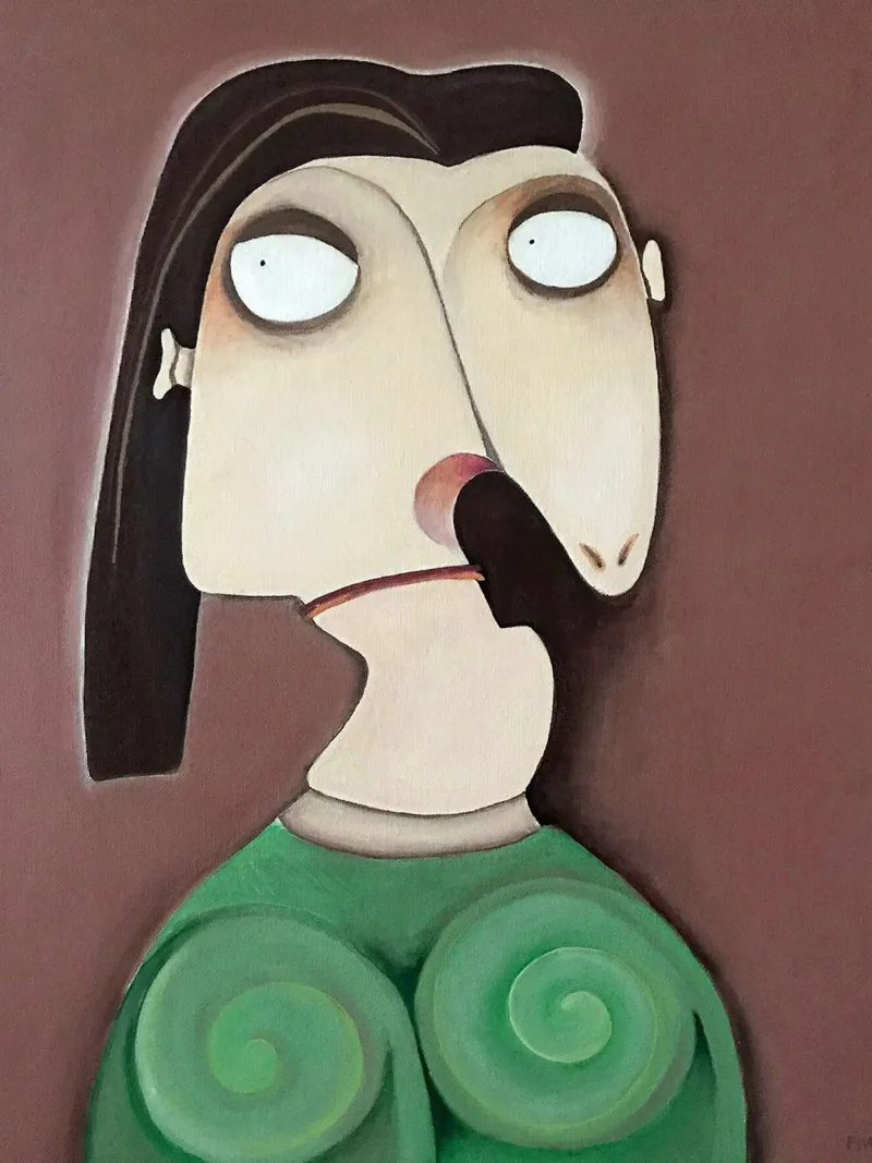 Dora Maar, basata su Pablo Picasso poster con telaio in alluminio da Linda Richardson
