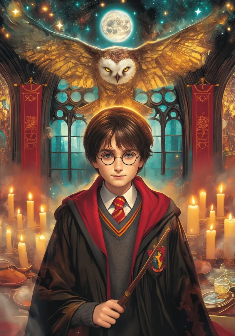 Harry Potter tela con Cornice a cassetta da Stellar Creative
