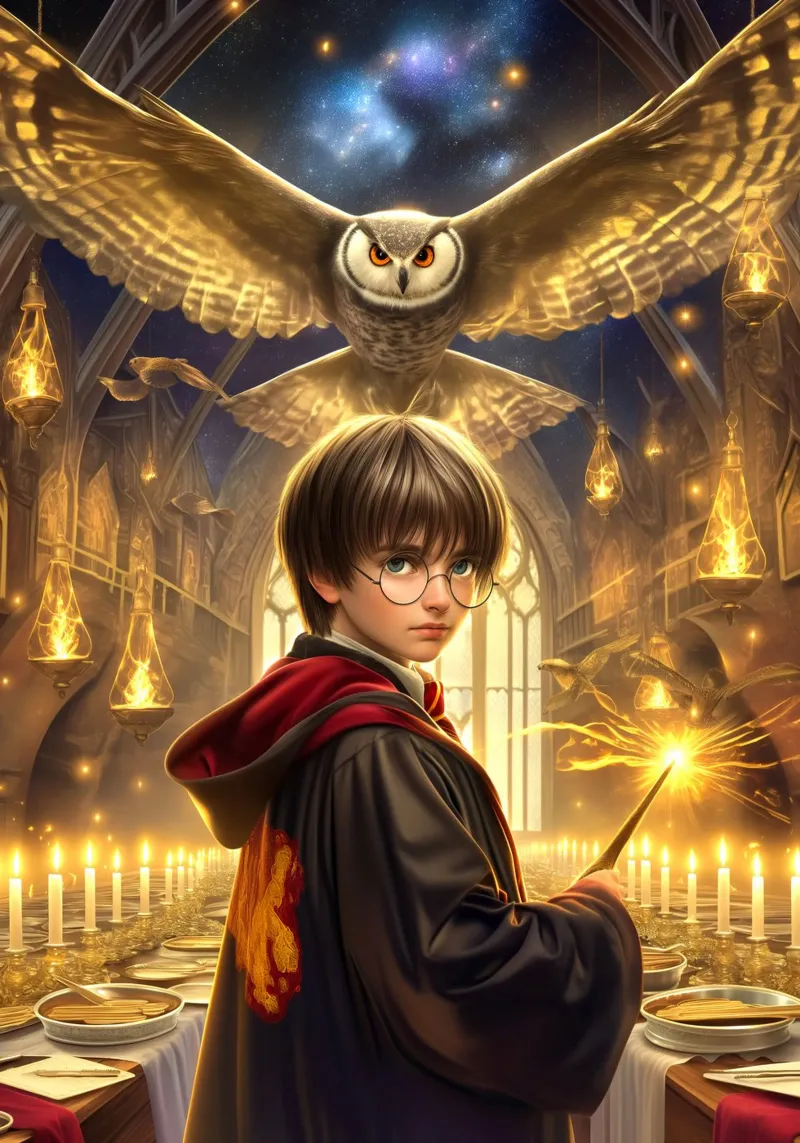 Harry Potter tela con Cornice a cassetta da Voxel Visionaries